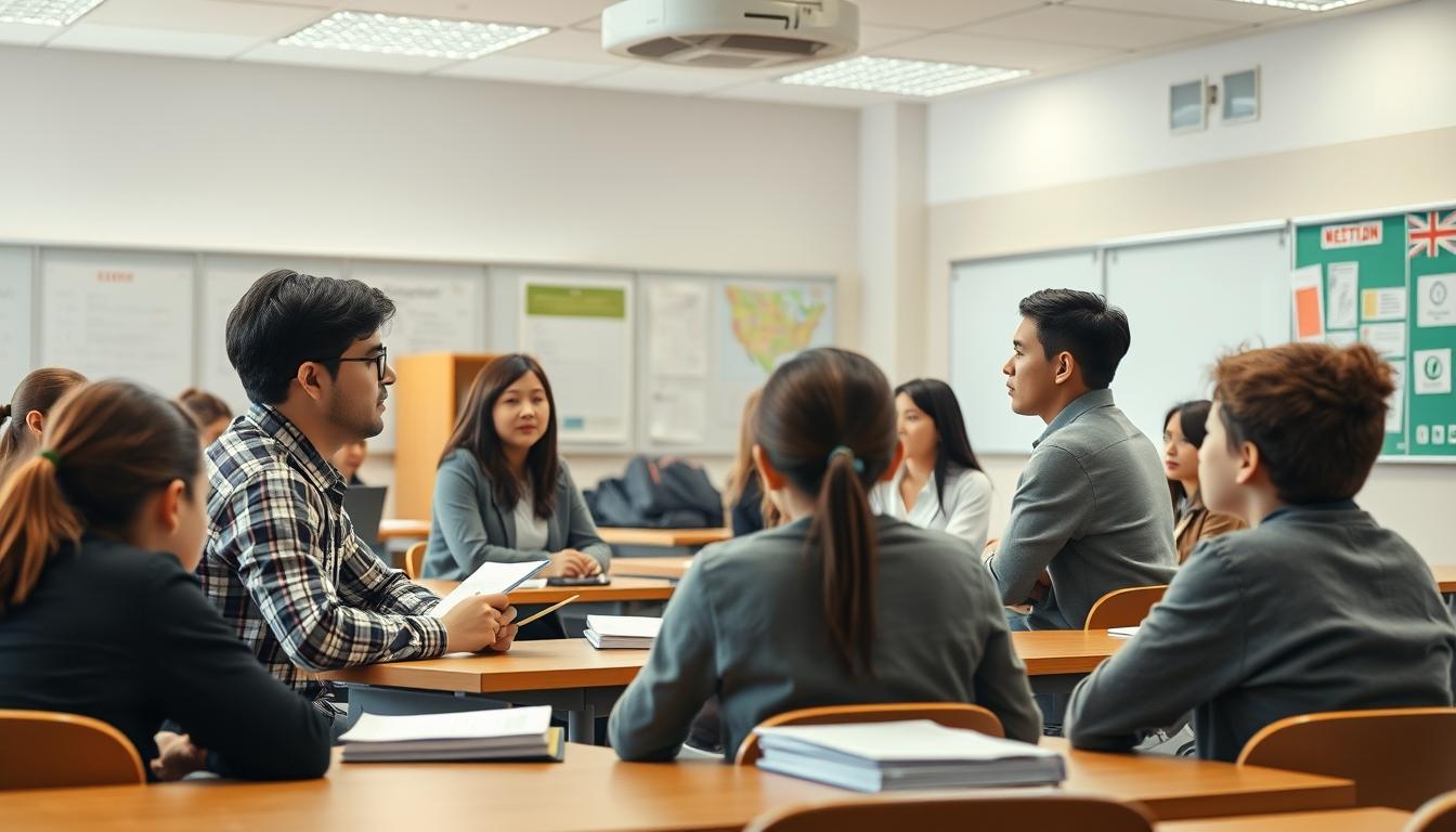 Students collaborating in study space